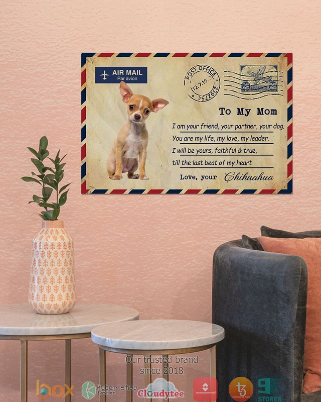 Air Mail To my mom Tan Chihuahua Poster 3 Air Mail To my mom Tan Chihuahua Poster 1 2