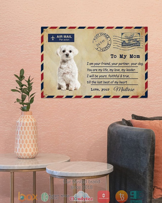 Air Mail To my mom White Maltese Poster 4 Air Mail To my mom White Maltese Poster 1 2 3