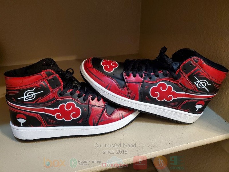 BEST Akatsuki Uchiha Itachi Air Jordan high top shoes shoes sneakers 5 Akatsuki Uchiha Itachi Air Jordan 1 shoes 1 2 3 4