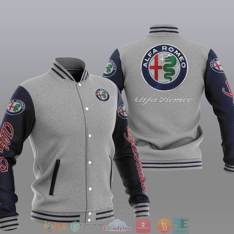 Alfa Romeo Car Brand Baseball Jacket 2 Alfa Romeo Car Brand Baseball Jacket 1
