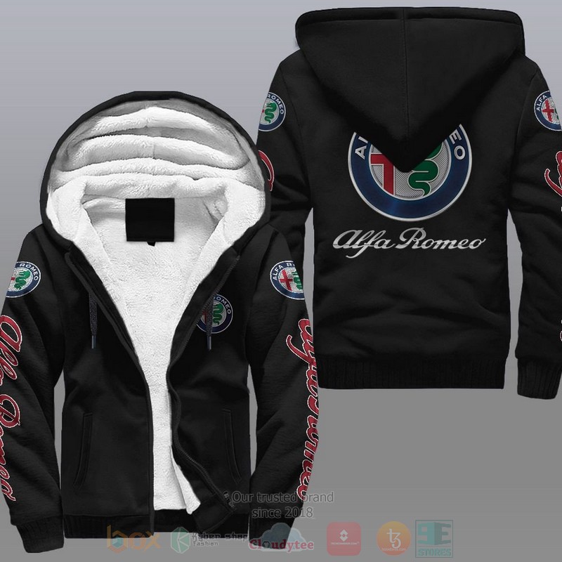 Alfa Romeo Car Fleece Hoodie