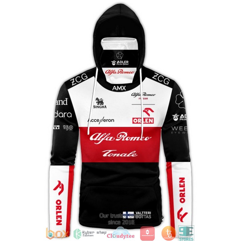 Alfa Romeo Valtteri 3d hoodie mask 1