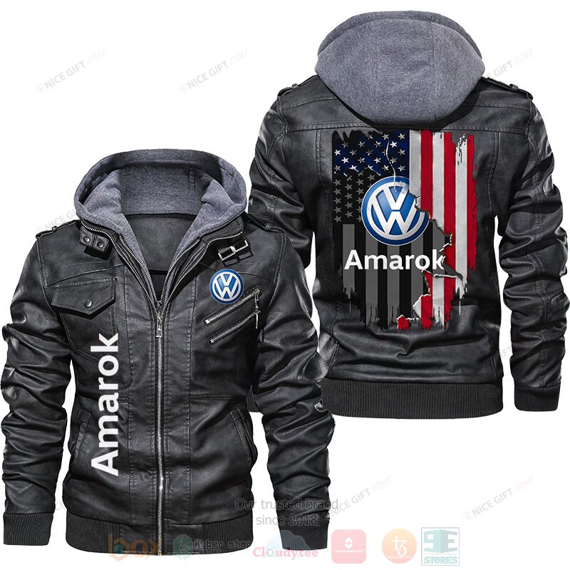 American Flag Amarok Leather Jacket