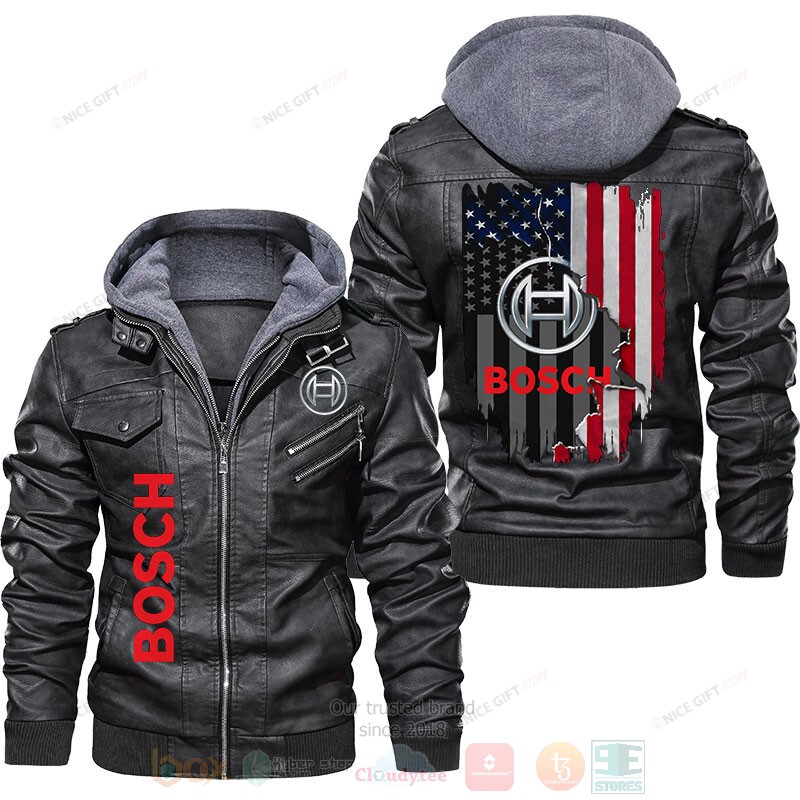 American Flag Bosch Leather Jacket