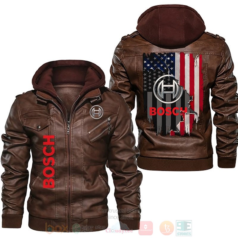 American Flag Bosch Leather Jacket 1