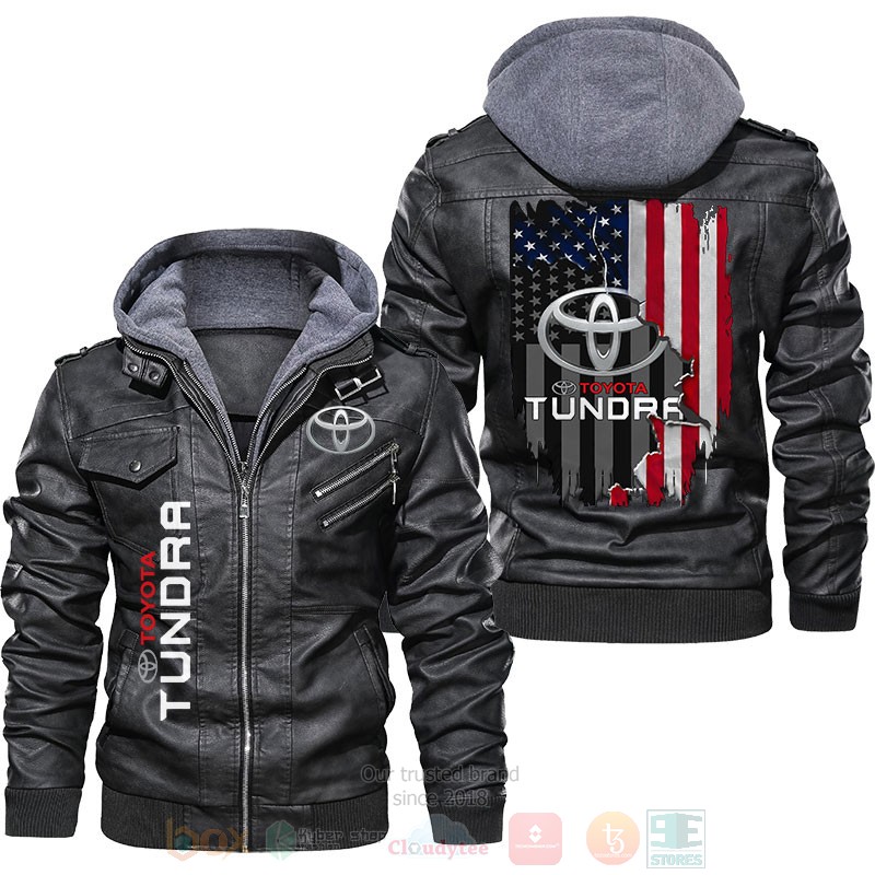 American Flag Toyota Tundra Leather Jacket