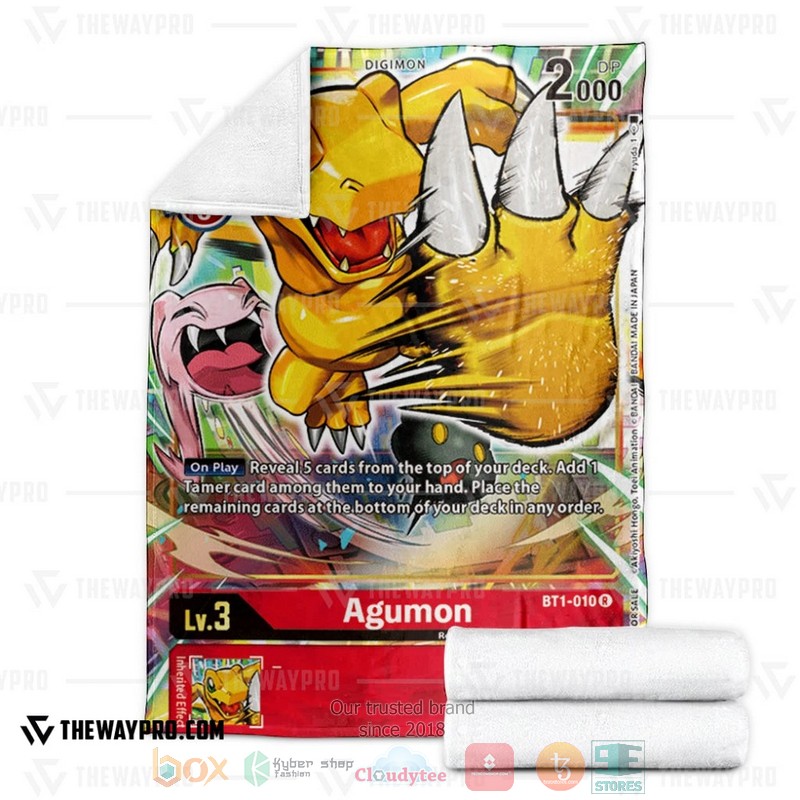 NEW Anime Digimon Agumon Fleece Blanket 3 Anime Digimon Agumon Soft Blanket 1 2