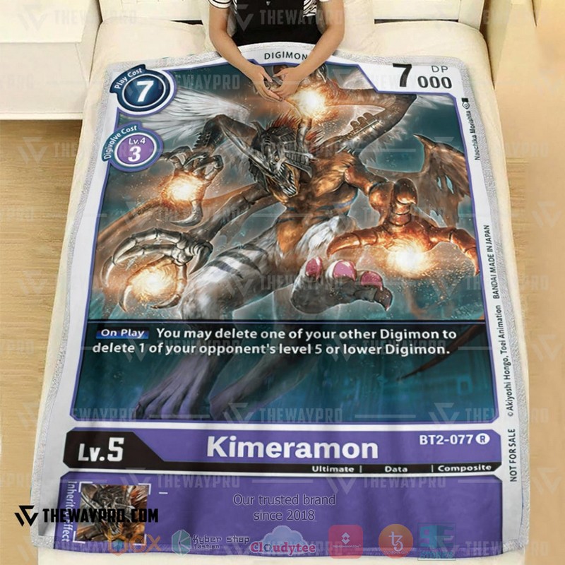 Anime Digimon Kimeramon Soft Blanket 1
