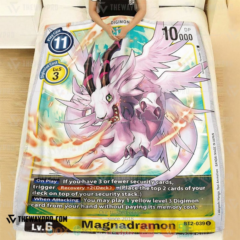 Anime Digimon Magnadramon Soft Blanket 1