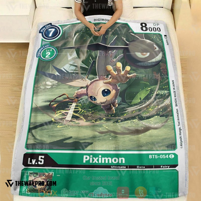 Anime Digimon Piximon Soft Blanket 1