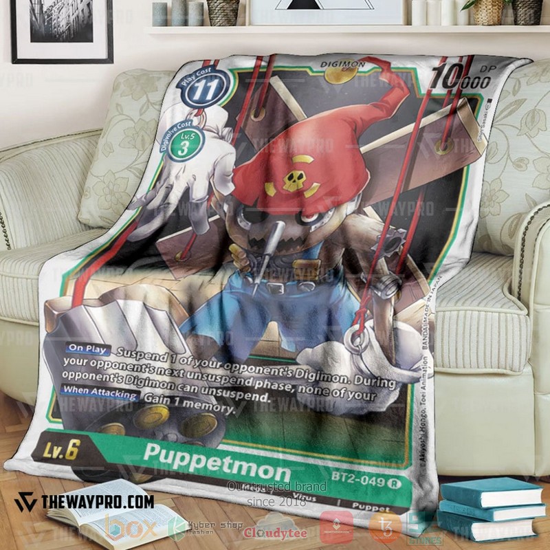 Anime Digimon Puppetmon Soft Blanket