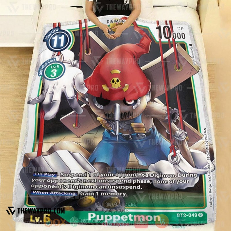 Anime Digimon Puppetmon Soft Blanket 1