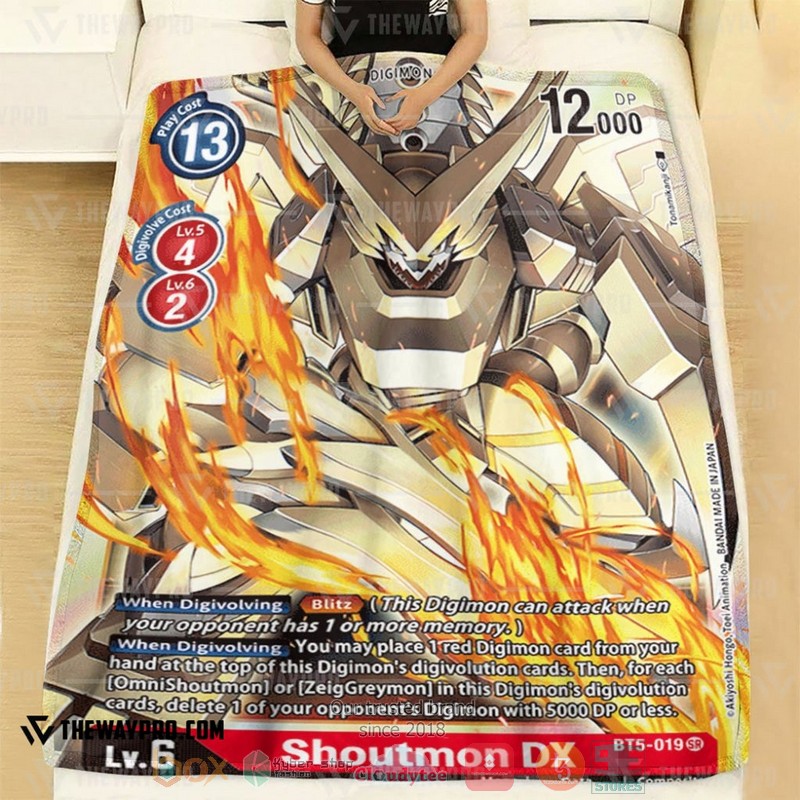 Anime Digimon Shoutmon DX Soft Blanket 1