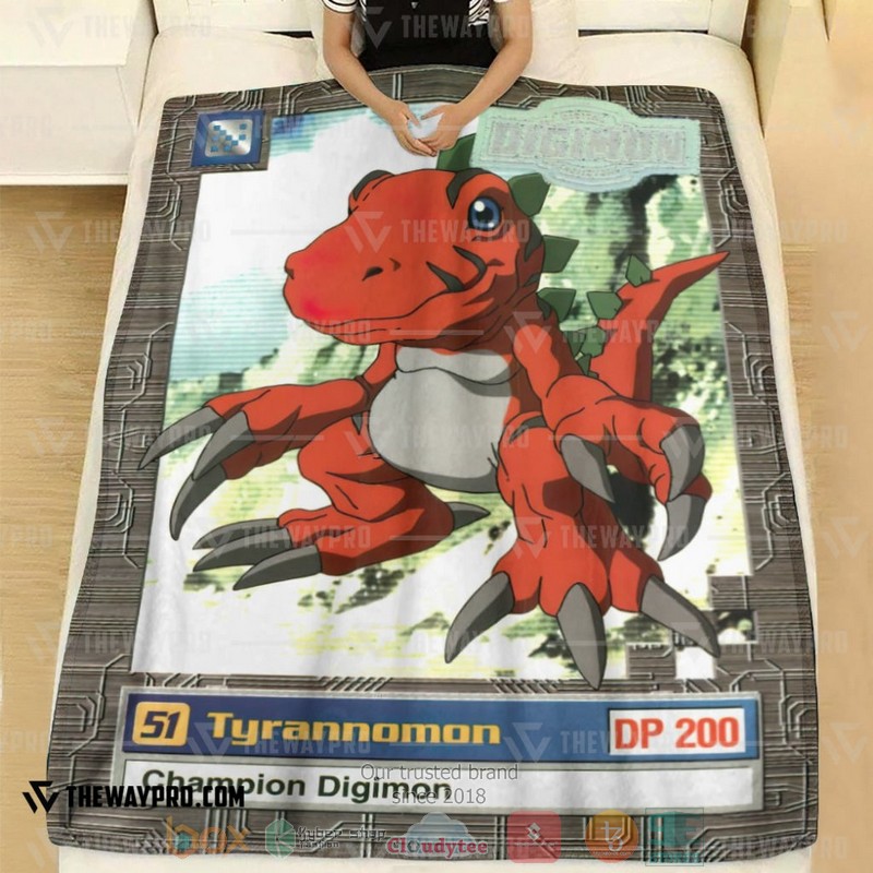 Anime Digimon Tyrannomon Series 2 Soft Blanket 1