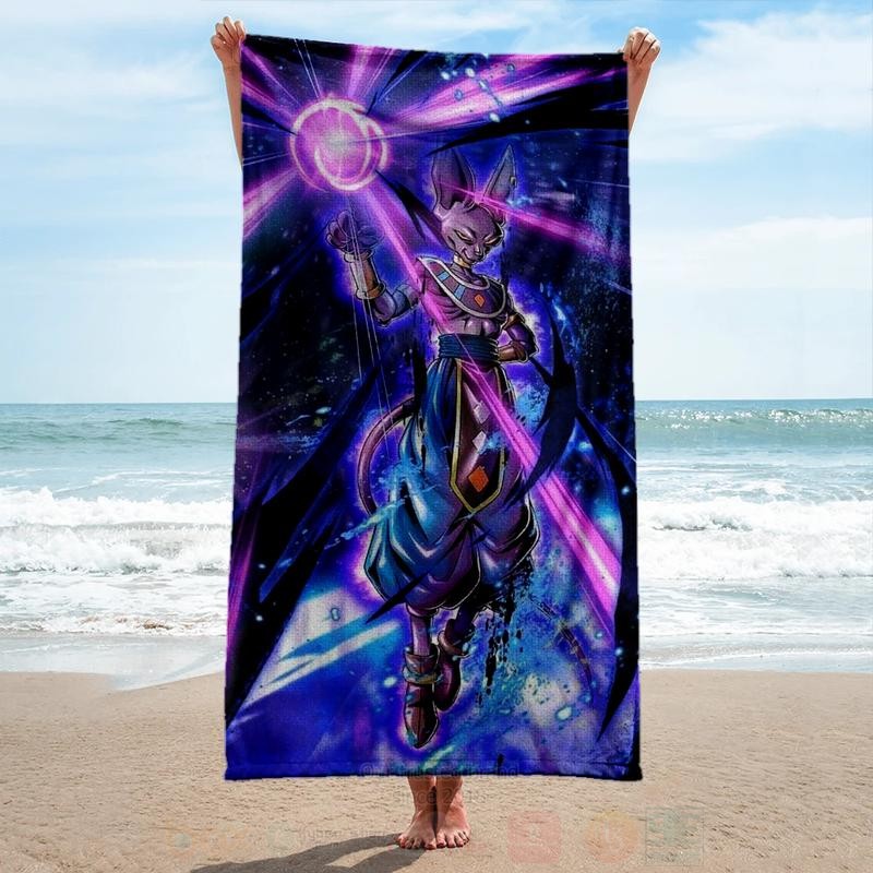 Anime Dragon Ball Z Beerus Microfiber Beach Towel