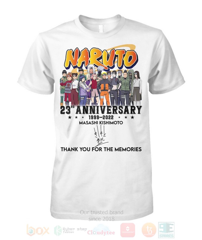 Anime Naruto 23th Anniversary 1999 2022 Masashi Kishimoto Hoodie Shirt 1