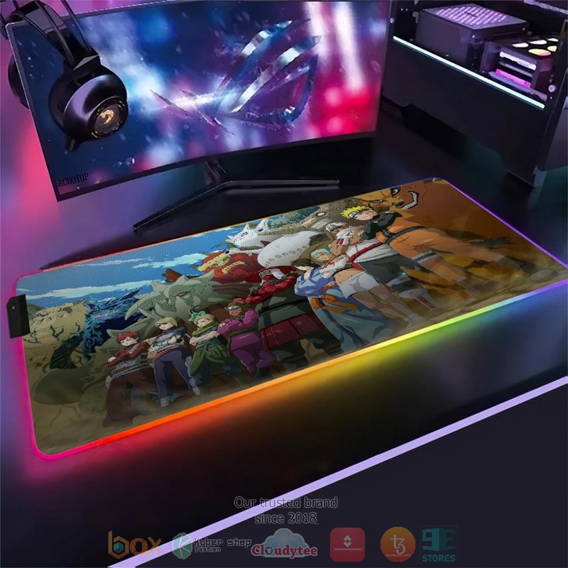 Anime Naruto Jinchuriki Led Mousepad
