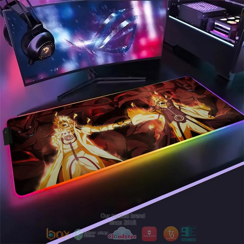 Anime Naruto Kyuubi Kurama Led Mousepad