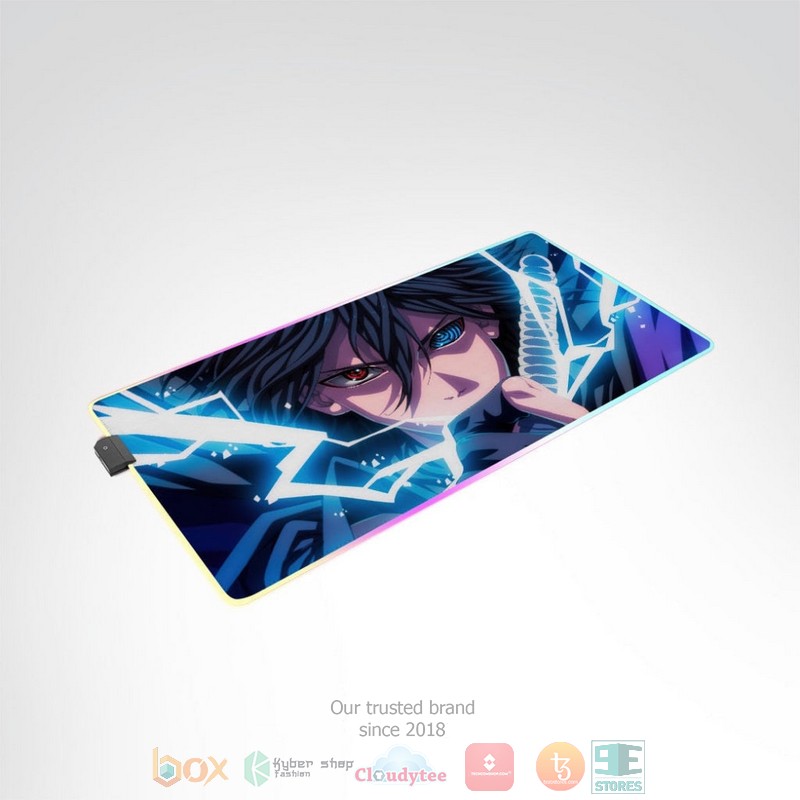 NEW Anime Naruto Sasuke Rinnegan Led Mousepad 3 Anime Naruto Sasuke Rinnegan Led Mousepad 1 2