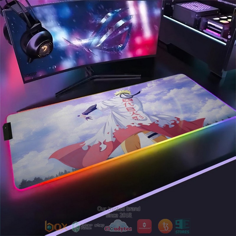 Anime Naruto Seventh Hokage Led Mousepad