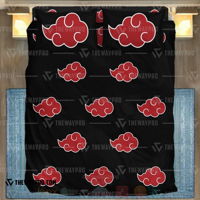 Anime Naruto Shippuden Akatsuki Group Custom Bedding Set 1