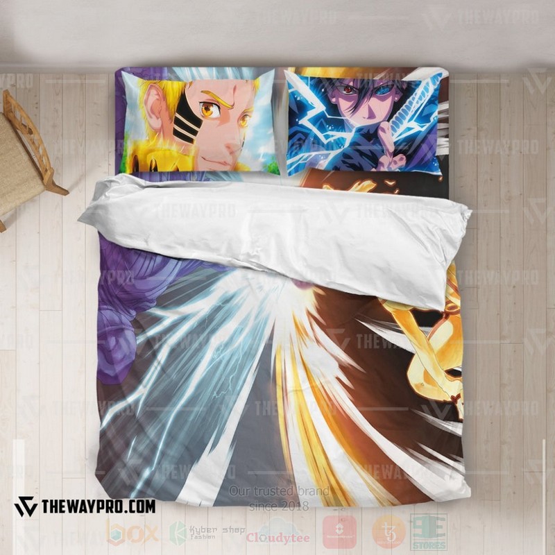 Anime Naruto Shippuden Minato Six Paths And Naruto Six Paths Custom Bedding Set 1