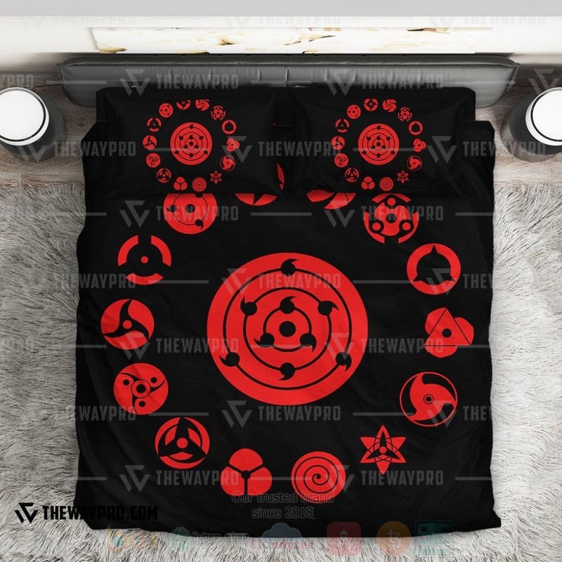 Anime Naruto Shippuden Sharingan Set Custom Bedding Set