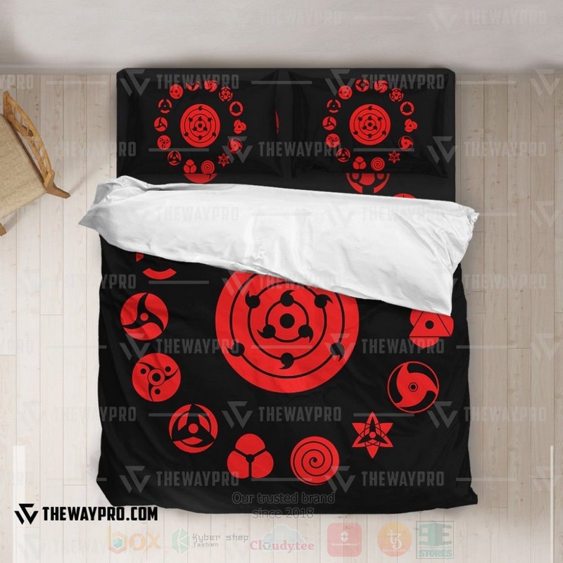 Anime Naruto Shippuden Sharingan Set Custom Bedding Set 1