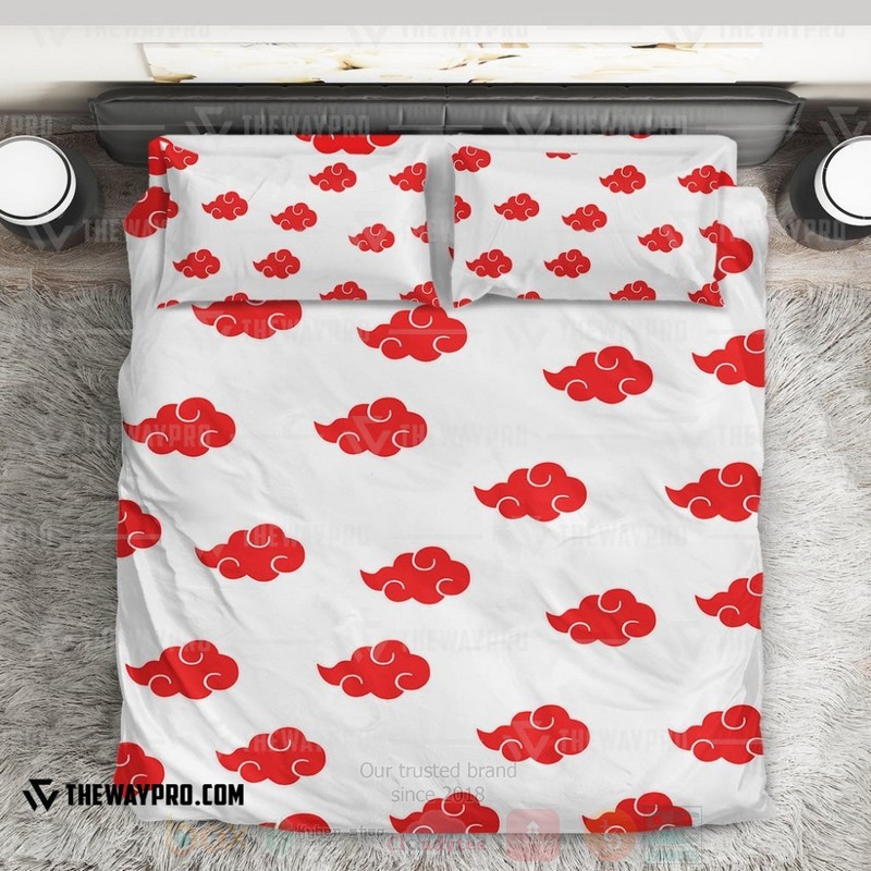 Anime Naruto Shippuden White Akatsuki Cosplay Custom Bedding Set