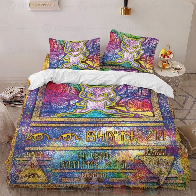 Anime Pokemon Ancient Mew Holo Custom Bedding Set