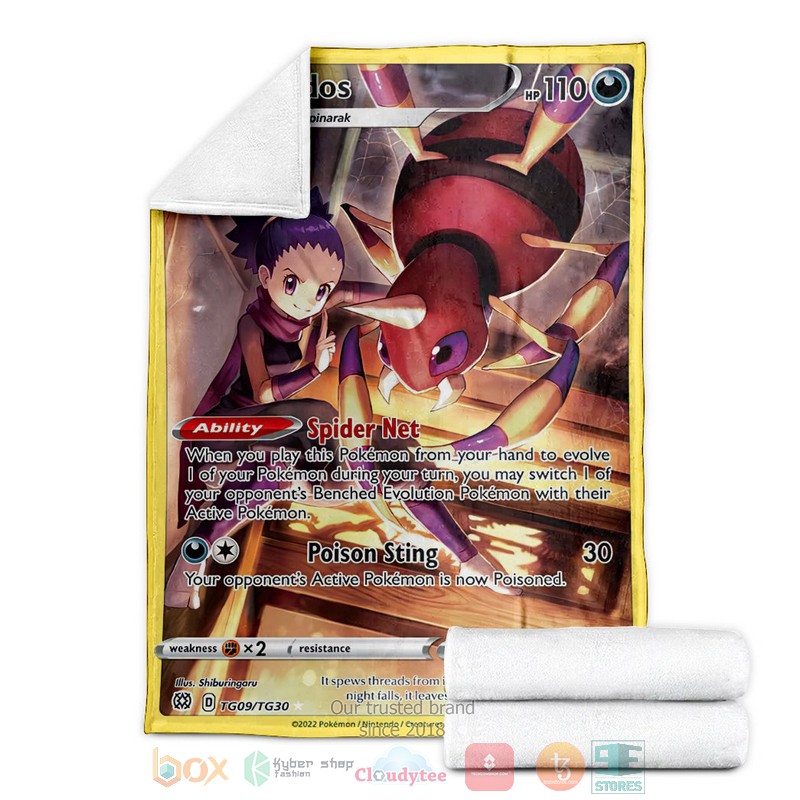 NEW Anime Pokemon Ariados 2022 Fleece Blanket 3 Anime Pokemon Ariados 2022 Soft Blanket 1 2