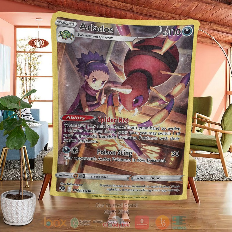 NEW Anime Pokemon Ariados 2022 Fleece Blanket 4 Anime Pokemon Ariados 2022 Soft Blanket 1 2 3