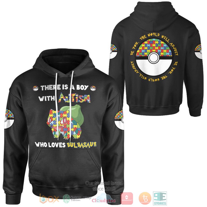 Anime Pokemon Bulbasaur Autism 3D Hoodie