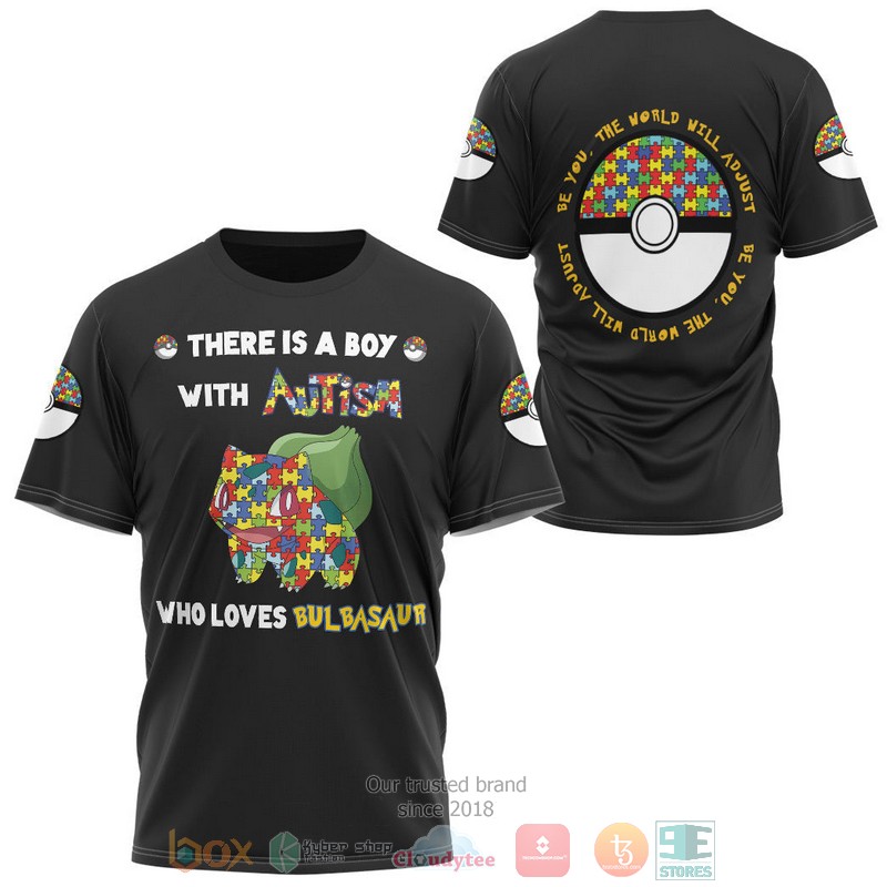 Anime Pokemon Bulbasaur Autism 3D T Shirt