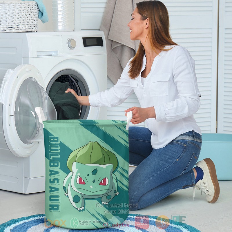 Anime Pokemon Bulbasaur Laundry Basket