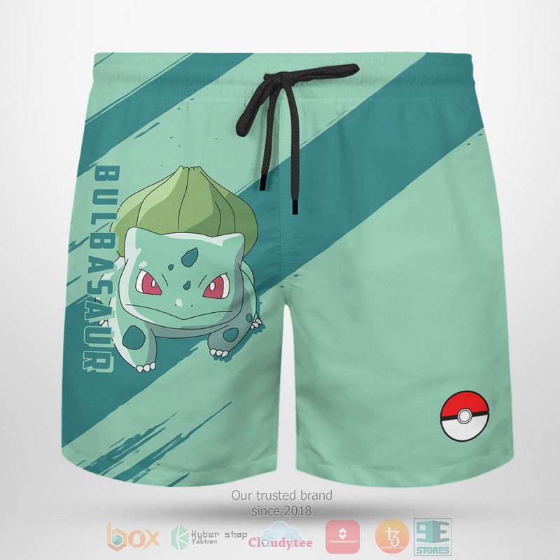 NEW Anime Pokemon Bulbasaur Men Shorts 2 Anime Pokemon Bulbasaur Men Shorts 1
