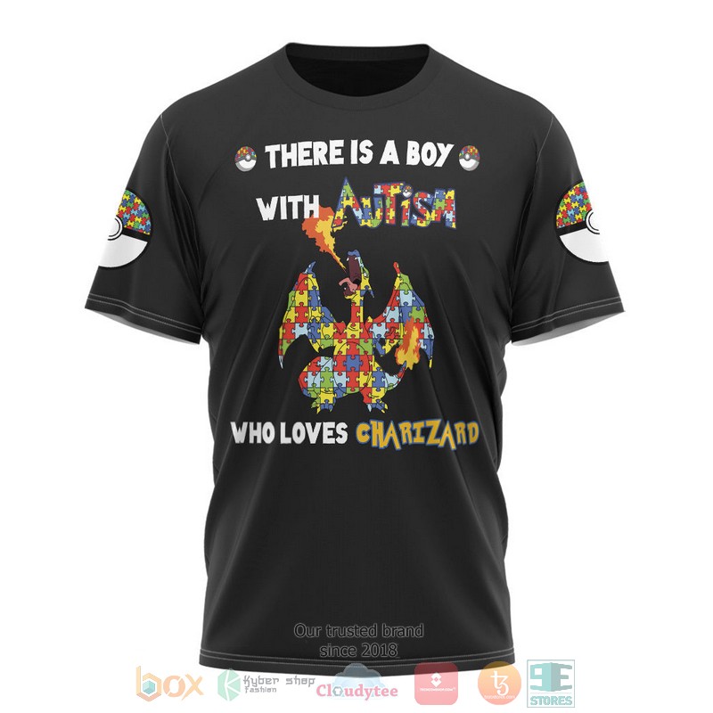 Anime Pokemon Charizard Autism 3D T Shirt 1
