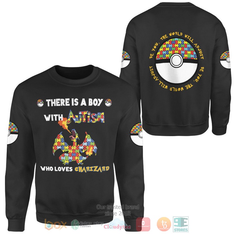 Anime Pokemon Charizard Autism Sweater