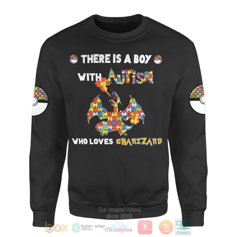 NEW Anime Pokemon Charizard Autism Sweater 2 Anime Pokemon Charizard Autism Sweater 1