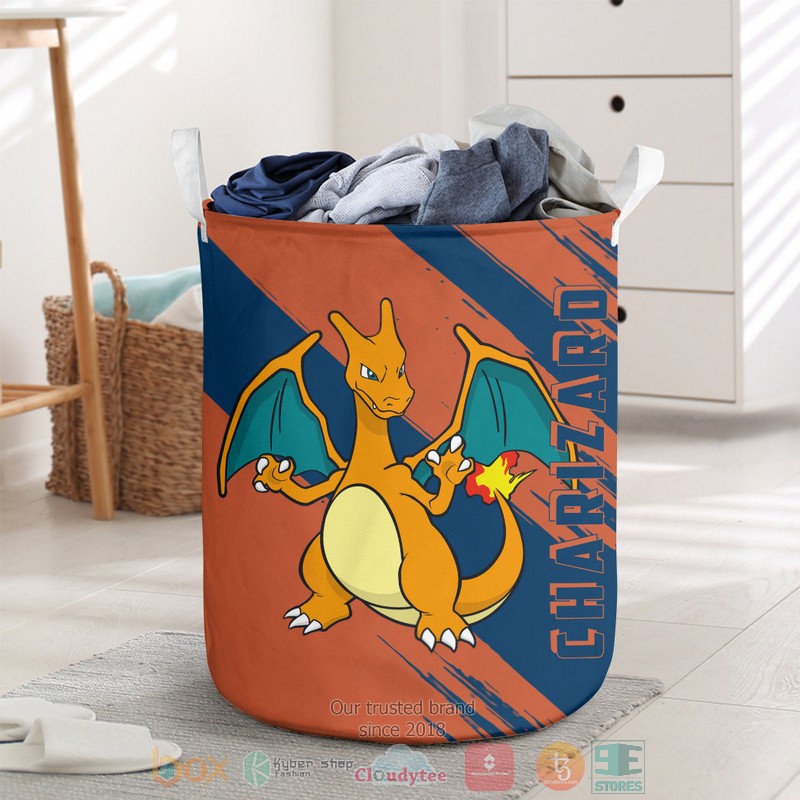 Anime Pokemon Charizard Laundry Basket 1