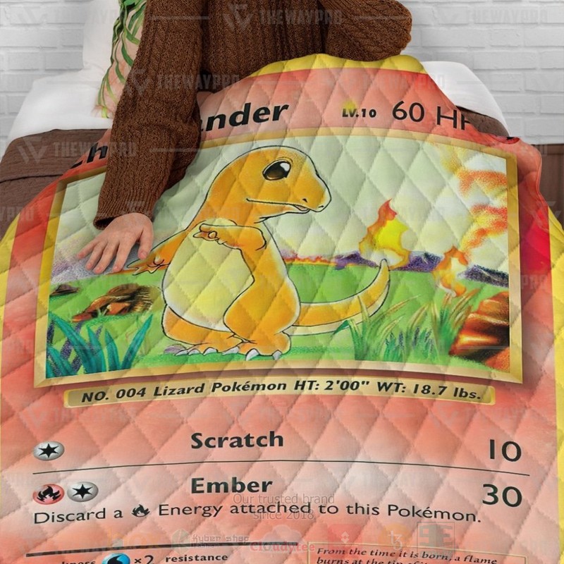 BEST Anime Pokemon Charmander Quilted Fabric 4 Anime Pokemon Charmander Custom Quilt 1 2 3