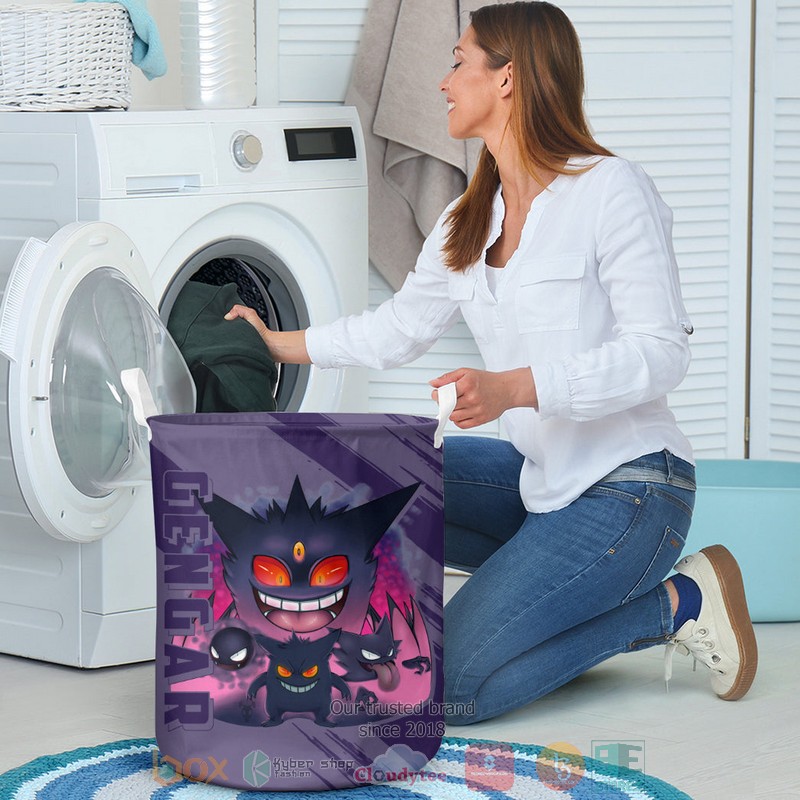 Anime Pokemon Gengar Laundry Basket
