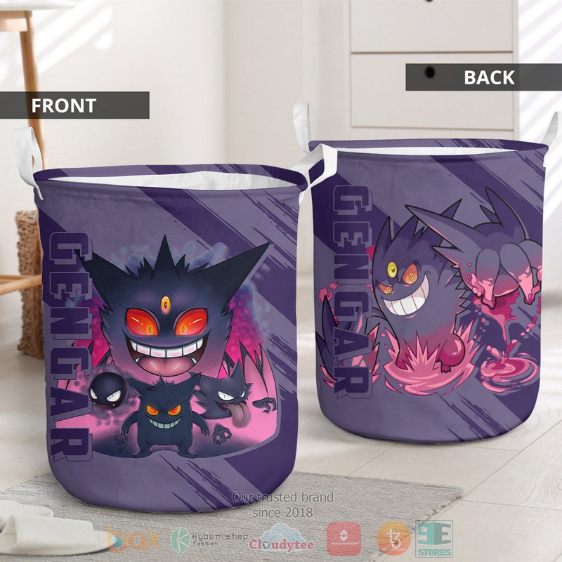 NEW Anime Pokemon Gengar Laundry Basket 3 Anime Pokemon Gengar Laundry Basket 1 2