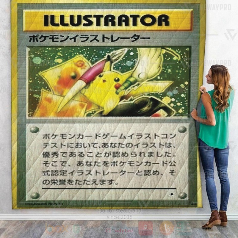 Anime Pokemon Illustrator Japanese Verse Custom Quilt