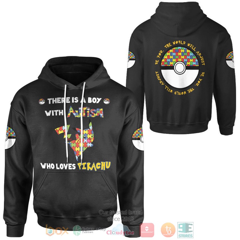 Anime Pokemon Pikachu Autism 3D Hoodie