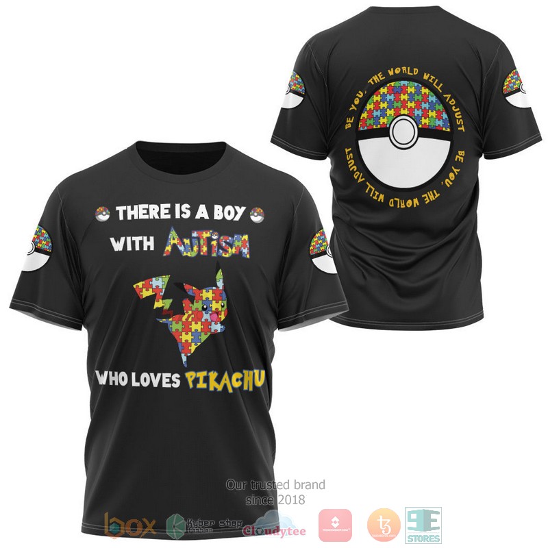 Anime Pokemon Pikachu Autism 3D T Shirt