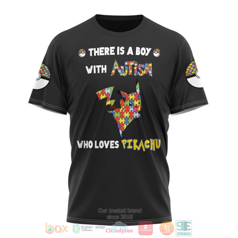 Anime Pokemon Pikachu Autism 3D T Shirt 1