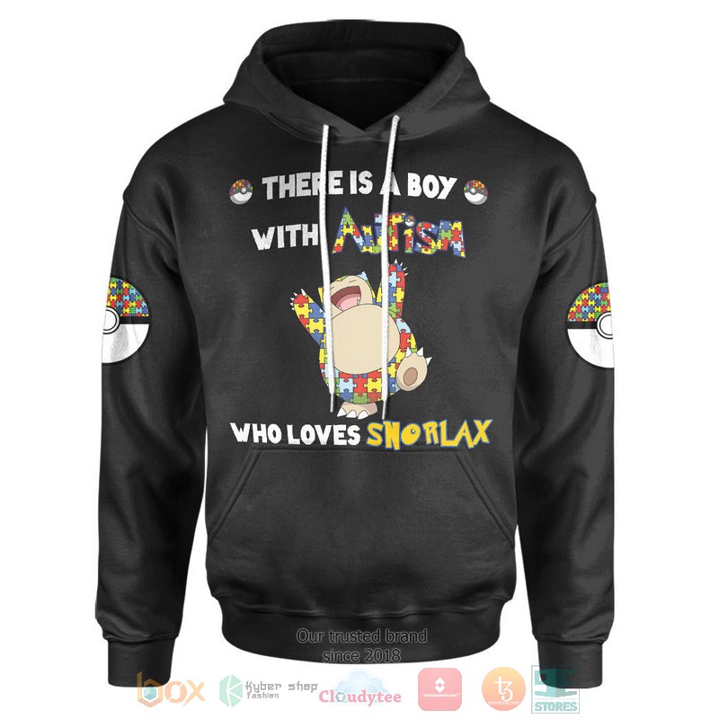 NEW Anime Pokemon Snorlax Autism 3D Hoodie 2 Anime Pokemon Snorlax Autism 3D Hoodie 1
