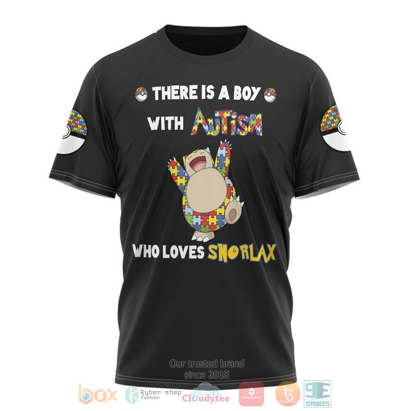 Anime Pokemon Snorlax Autism 3D T Shirt 1