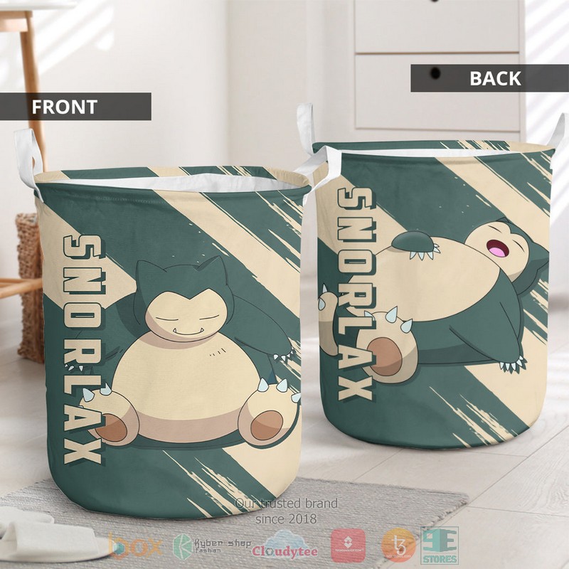 NEW Anime Pokemon Snorlax Laundry Basket 3 Anime Pokemon Snorlax Laundry Basket 1 2